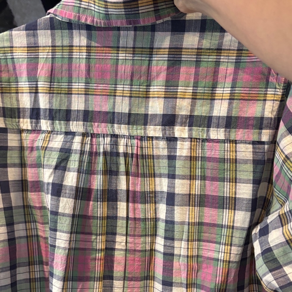 Lucky Brand J. Crew Colorful Plaid Button Down Shirt - Picture 7 of 7